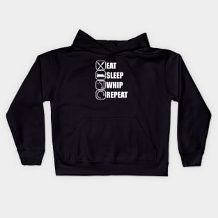 Eat Sleep Whip Repeat - Climber climbing Kids Hoodie